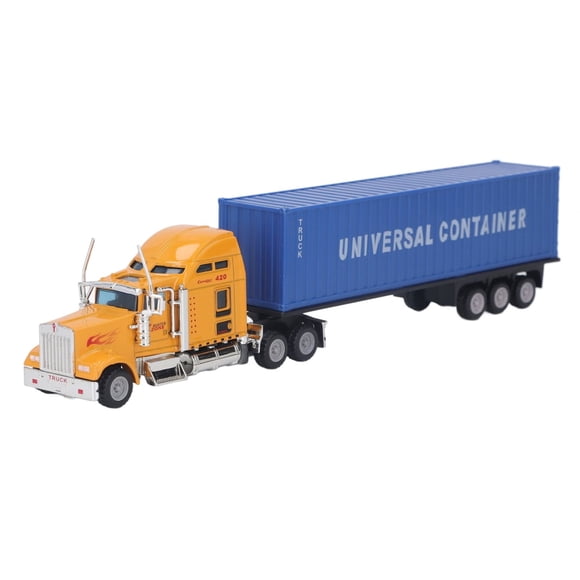 Dyfzdhu 165 Truck Model Detachable Cargo Container Model Children's Truck Toy Model Alloy Truck Semi Truck, Trailer Toys for Boys