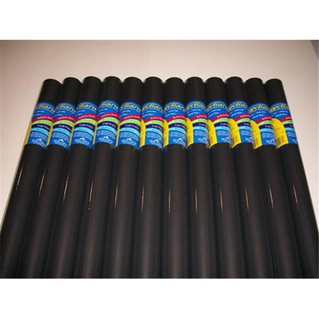 80141 RiteCo Raydiant RiteCo Raydiant Rouleaux d'Art Résistants à la Décoloration Noir 24 Po X 12 Pi Lot de 12