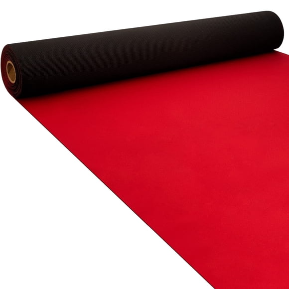 Boao 20 x 2.3 ft Neoprene Carpet Runner Reusable Plastic Floor Runner Non Slip Rubber Backed Rugs for Hallway Aisle Carpet Roll f