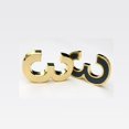 thumbnail image 4 of GUOOL Gold Plastic Self-Adhesive House Gate Hotel Door Number Sticky Numeric Digit 1 Number 1, 4 of 7