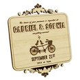 thumbnail image 3 of Custom Engraved Wood Magnet Personalized Gift 30 Rustic Wedding Save the Date Wooden Magnet, 3 of 3