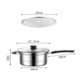 thumbnail image 3 of KITTEHIGM Casserole Polyvalente en Acier Inoxydable Poêle à Frire en Acier Inoxydable Casserole à Soupe Polyvalente pour la Maison Casserole pour Nouilles Cuites à la Vapeur, Bouillies et Récupérées Articles en Liquidation Aujourd'hui Aujourd'hui #80, 3 of 7