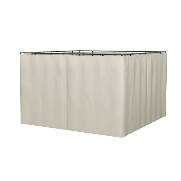 Outsunny 10' x 12' Gazebo Replacement Sidewall Set, 4 Panels, Beige