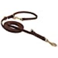 thumbnail image 3 of Durable Multi Function 8ft Leather Dog Leash, Genuine Leather Leash Hands Free Leash Dog Training Leash for Small, Medium and Large Dogs, 3 of 10
