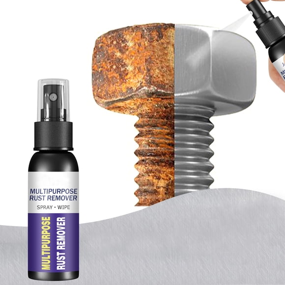 Cagogo under $5 2Pcs Rust Remover Spray, Rust Remover Spray, Multi Surface Rust Dissolver, Fast Acting Rust Converter, Car Wheel Polish Cleaner, Metal Restoration Spray for Tools