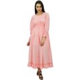 thumbnail image 1 of Bimba Robe Maxi Longue Décontractée en Coton pour Femme à Taille Smockée, 1 of 8