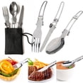thumbnail image 4 of Outdoor Camping Table 5Pc Outdoor Portable Camping Pot 1-2 People Picnic Barbecue Tableware Pot, 4 of 8