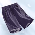 thumbnail image 4 of Styesk Mens Shorts Men Fashion Solid Color Loose And Comfortable Motion Straight-leg Work Clothes Shorts, 4 of 5