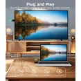 thumbnail image 3 of Upgraded Wireless HDMI Transmitter and Receiver with LED Display 328ft/100M, 4K Decode 1080P@60Hz Ultra FHD Video Output, Plug&Play 5G+2.4G for Video to Monitor from PC/Laptop/HDTV/Camera, 3 of 7