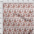 thumbnail image 3 of oneOone Polyester Spandex Red Fabric Asian Paisley With Floral Sewing Craft Projects Fabric Prints By Yard 56 Inch Wide, 3 of 4