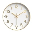 thumbnail image 2 of EGNMCR Wall Clock Silent Wall Clocks Battery Operated 12 Inch Modern Non Ticking Analog Clock Decorative For Kitchen Office Bathroom Bedroom clock clock, 2 of 6