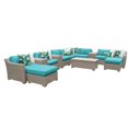 thumbnail image 1 of Coast Ensemble de Meubles de Patio en Osier d'Extérieur 14 Pcs 14a, 1 of 2