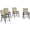 Light Mixed Brown, variant on Outsunny 4-Piece Folding Dining Chair Set for Relaxing on Patio, Black