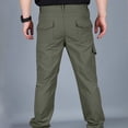 thumbnail image 4 of DPTALR Men Elastic Waist Casual Multi-pocket Sports Trousers Pants, 4 of 4