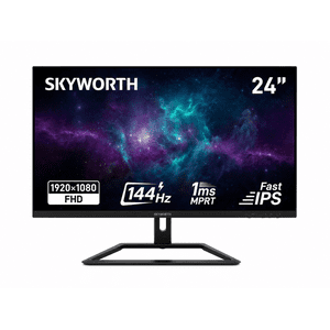 Skyworth 24G1H 23.8" FHD Rapide IPS Moniteur de jeux, 144Hz, FreeSync, Double HDMI, DisplayPort 1.2, VESA 100x100