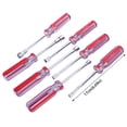 thumbnail image 2 of WHEANG Magnetic Tip Screwdriver Set 7Pc Colorful Bar Handle Hexagonal Nut Driver 5.5 External Hexagonal Socket Screwdriver M3 4 5 6 7 8 10Mm D Clear, 2 of 3