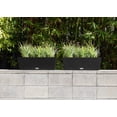 thumbnail image 4 of Veradek Pure Series Window Box 25" Planter 2 Pack Black, 4 of 7