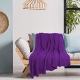 thumbnail image 4 of Unique Bargains Cotton Blanket Decorative Cable Knitted Throw Soft Knit Blankets, 4 of 10