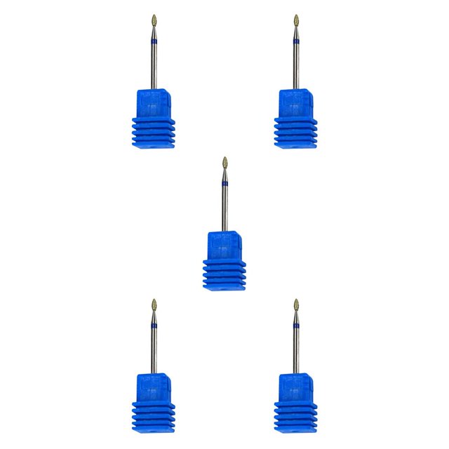 QualitChoice Ceramic Nail Grinding Drill Bit Gel Removal Manicure Polishing Tool No.08 5Set