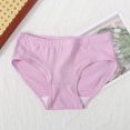thumbnail image 1 of Girls Underwear Solid Color Comfortable Breathable Children's Briefs for Everyday Use Fit Soft Material, 1 of 6