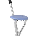 thumbnail image 4 of Foldable Cane Holder Folding Cane Seating Stainless Steel Cane Stool Walking Cane With Seating Foldable Cane Holder Thickened Stainless Steel Pipe Soft Sponge Portable Walking Cane, 4 of 5