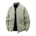 thumbnail image 3 of Dagugfen Vestes pour Hommes Manches Longues Fermeture Éclair Coupe Ample Cargo Extérieur Camping Randonnée Veste Militaire avec Multi-Poches, 3 of 3