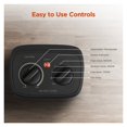 thumbnail image 2 of 1500W Ceramic Electric Space Heater with Adjustable Thermostat Tip Over Protection Lightweight ,Fast Heating, 2 of 5