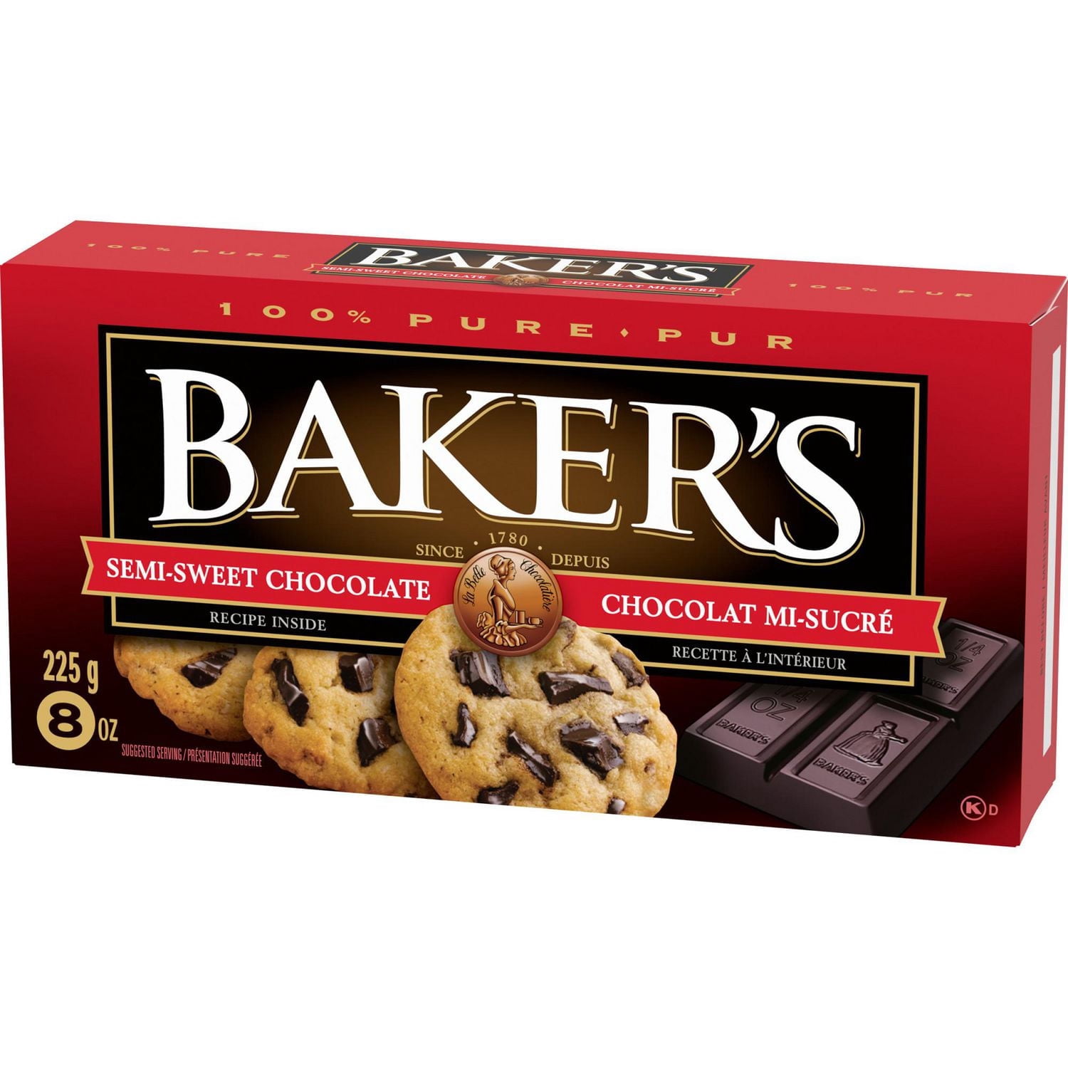 Baker's 100% Pure Semi-Sweet Chocolate Baking Bar