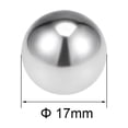 thumbnail image 2 of Uxcell Billes de Roulement Métriques en Acier Inoxydable 304 Grade G100 Billes de Précision 17 mm /0,67 Pouces, 2 of 3