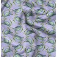 thumbnail image 1 of Soimoi Blue Modal Satin Fabric Crabs Ocean Decor Fabric Printed Yard 42 Inch Wide, 1 of 6