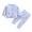 Light Blue, variant on Gubotare Kid Pajamas Baby Girls' and Toddler Long Sleeve Top and Pants Snug Fit 2 Piece Pajama Sleepwear Set (White,0-3 Months)