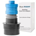 thumbnail image 2 of Rockler Dust Right Stacking Dust Port Adapter Set (3-Piece), 2 of 5