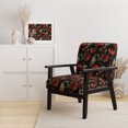 thumbnail image 2 of Designart "Blooming In Deep Red And Beige IV" Red Floral Upholstered Accent Chair - Cottage Arm Chair For Living Room, 2 of 7