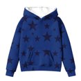 thumbnail image 3 of RXIRUCGD Sweat à Capuche Imprimé à Manches Longues pour Enfants, Col Rond, Adapté aux Garçons et Filles Âgés (Bleu, Taille : 7-8 Ans), 3 of 3