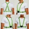thumbnail image 4 of TOPTIE 2Pack Reflective Running Vest Lightweight High Visibility Adjustable Safety Vest for Running, Jogging-NeonGreen, 4 of 8