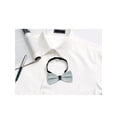 thumbnail image 5 of INSPIRE CHIC Nœuds Papillon Formels Unis Pré-Noués pour Homme Nœuds Papillon Sangle Ajustable Gris Argenté, 5 of 5