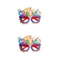 thumbnail image 4 of VONKY DIY Plume Eyeglasses Frame Carnival Theme Parties Decorative Eyewear Letter 2Set, 4 of 6