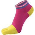 thumbnail image 2 of Chaussettes Sport Unies pour Femmes à 5 Doigts, Évacuation de l'Humidité, Mi-Mollet, Lot de 6, 2 of 8