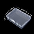 thumbnail image 2 of Rectangular Clear Plastic Storage Containers Box with Hinged Lid for Beads and Other Small Craft Items, 2 of 6