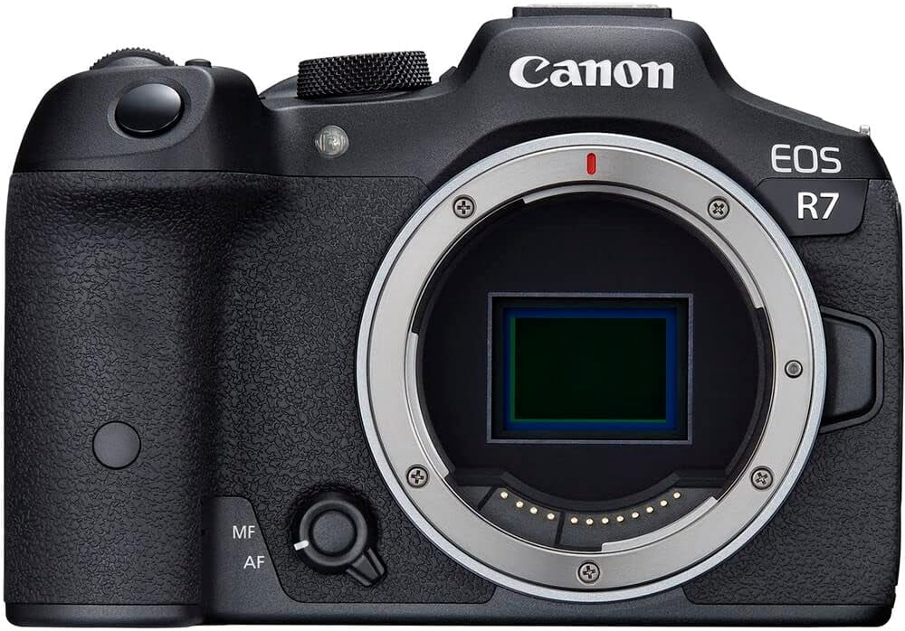 Canon EOS R7 Body (New), Mirrorless Camera with Wi-Fi and Bluetooth radios
