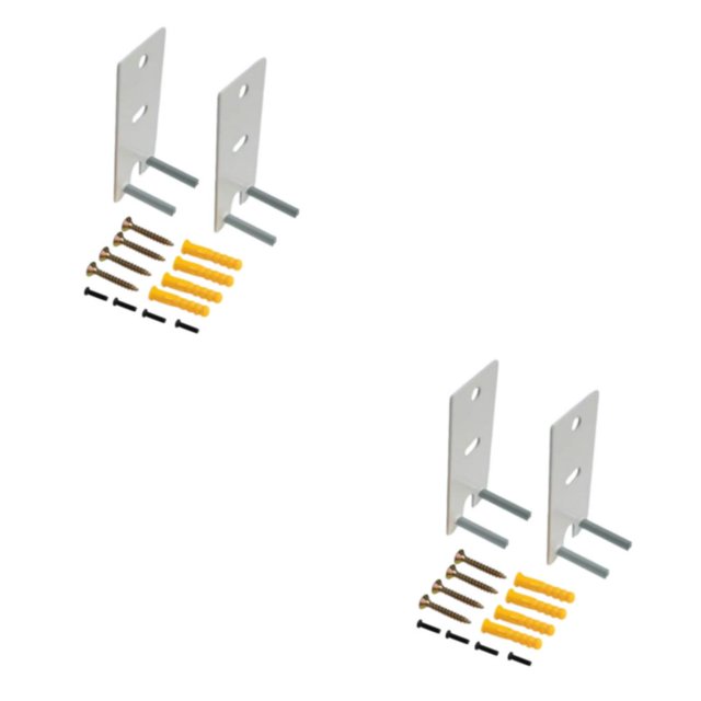 Transemion Metal Securely Install Speakers With Strong Hardness Wall Mount Replacement Brackets Strong white 2Set