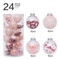 thumbnail image 3 of Christmas Decoration 6cm/24 Painted PET Transparent Ball Christmas Ball Set, 3 of 12