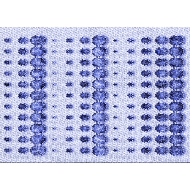 Ahgly Company Machine Washable Indoor Rectangle Transitional Heavenly Blue Area Rugs, 5' x 7'