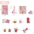 thumbnail image 2 of Mini Binder with Cash Envelope - Cute pattern binder wallet, Cash Organizer, Mini 6 ring binder, 2 of 6
