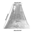 thumbnail image 3 of UsRHHA Dome Mosquito Net for Ceiling, Encrypted Mosquito Net for 1.5m-1.8m Beds, Breathable Polyester Canopy Net for Bedroom Floor Installation, 3 of 7