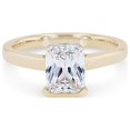 thumbnail image 1 of 0.50 T.C.W Radiant Shape Natural Diamond Latest Design Solitaire Wedding Ring for Ladies Solid 14K Yellow Gold Size 8, 1 of 7