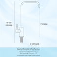 thumbnail image 3 of APPASO Brushed Nickel Drinking Water Filter Faucet, 304 Stainless Steel Single Handle Kitchen Sink Faucet for Reverse Osmosis and Filtration Systems, 1/2" Connector, 3 of 18