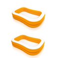 thumbnail image 1 of Intex Centre de Baignade Familial Gonflable d'Extérieur 90 Po x 58 Po x 18 Po, Orange (Lot de 2), 1 of 6