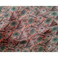 thumbnail image 4 of oneOone Silk Tabby Fabric Leaves & Floral Block Fabric Prints By Yard 42 Inch Wide, 4 of 4