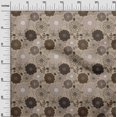 thumbnail image 3 of oneOone Velvet Light Brown Fabric Floral Retro Craft Projects Decor Fabric Printed By The Yard 58 Inch Wide, 3 of 5